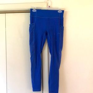 Blue leggings